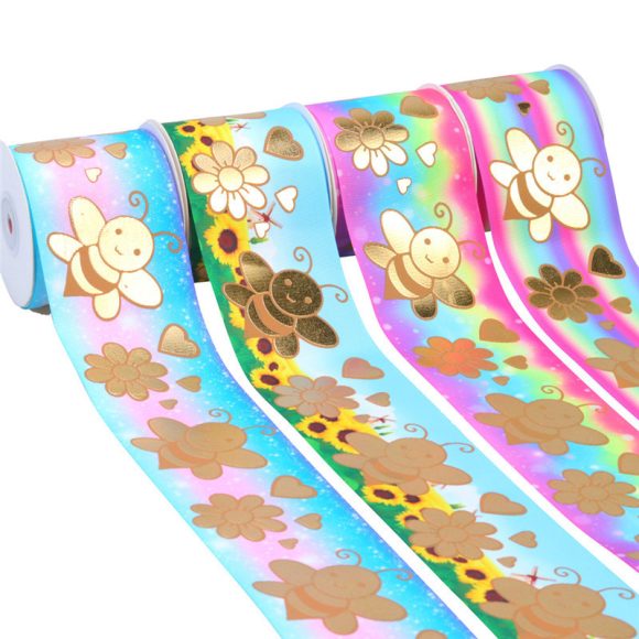 Bronzing Printed Rib Ribbon Clothing Accessories - Image 9
