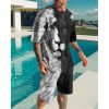 Short Sleeve Foreign Trade Men Leisure Set Suit - Image 7