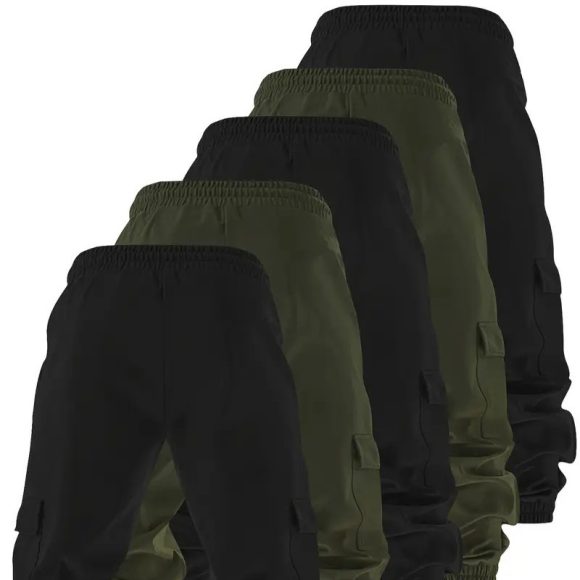 Men's Multi-pocket Workwear Pants Ancient Leisure Tappered Trousers - Image 8