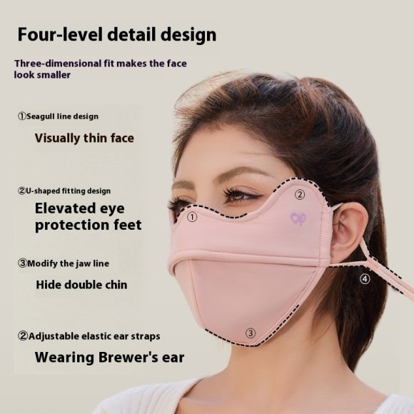 Outdoor Cycling Wind Mask 5D Good-looking Cold-proof Eye Protection Face Mask - Image 2