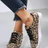 Leopard Print All-matching Four Seasons Lace Up Casual Sneaker - Image 2