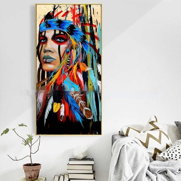Canvas Home Airbrushed Painting For Decoration - Image 2