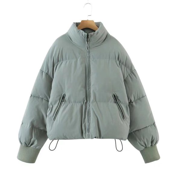 Women's Urban Leisure Versatile Stand Collar Puffer Jacket Coat - Image 8