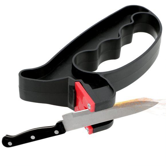 Knife Sharpener Handheld Scissor Blade Sharpening Convenient Kitchen Tools Grindstone 2 In 1 Kitchen Gadgets - Image 8