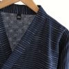 Summer Jacquard Gauze Cotton Kimono Thin Home Bathrobe Simple - Image 2