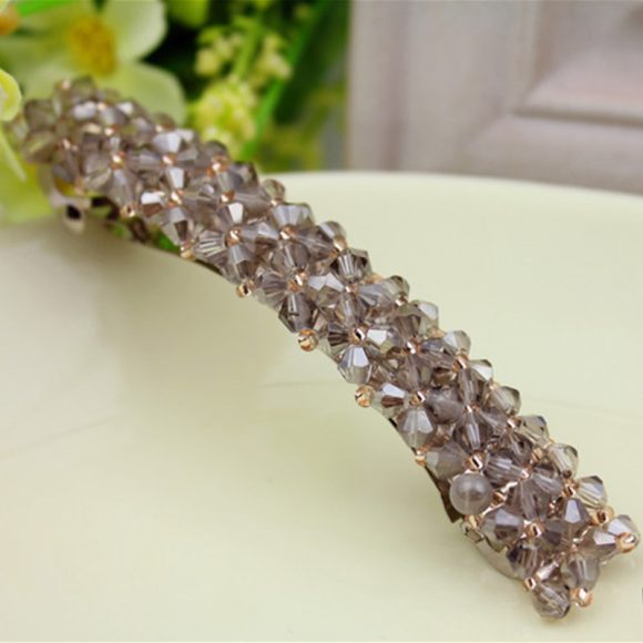 Four Rows Of Crystal Hair Clips, Spring Clips - Image 8