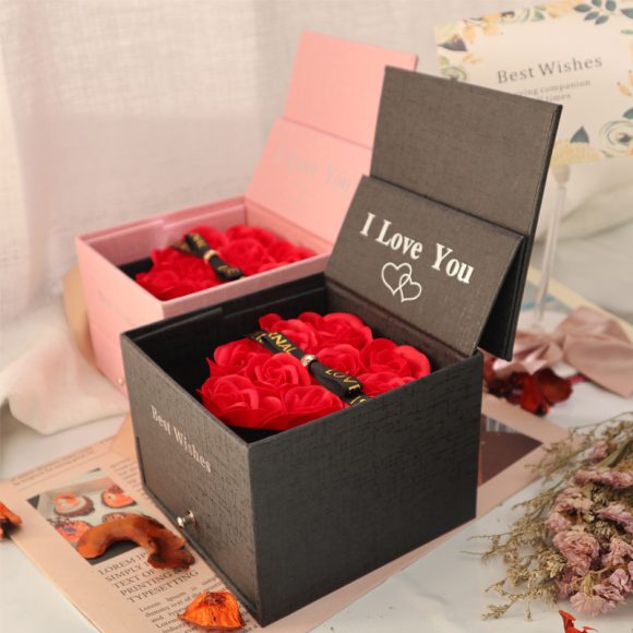Double Life Rose Jewelry Packaging Gift Box - Image 5