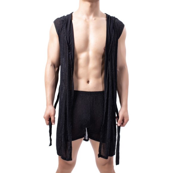 Gold Dot Bathrobe Men's Sexy Coat - Image 5