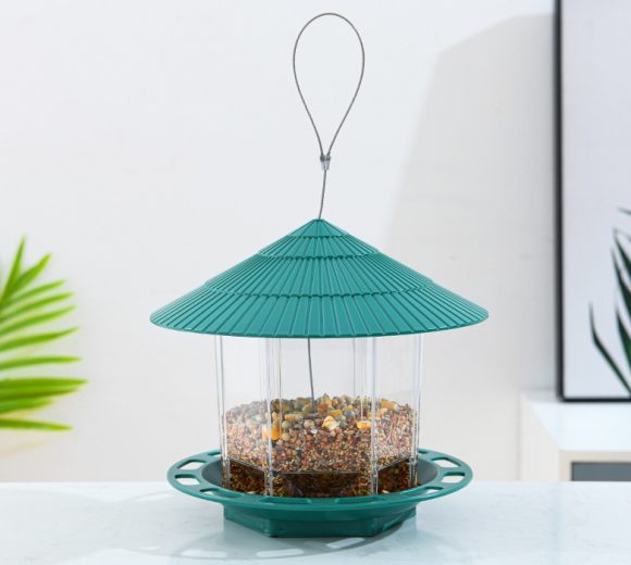 Outdoor Garden Hanging Transparent Bird Feeder - Image 6