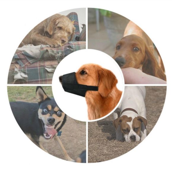 Dog Muzzle - Adjustable Soft Breathable Tribal Nylon Dog Mouth Guard Cover For Small, Medium And Large Dogs, Anti Chewing, Barking & Biting - Image 2
