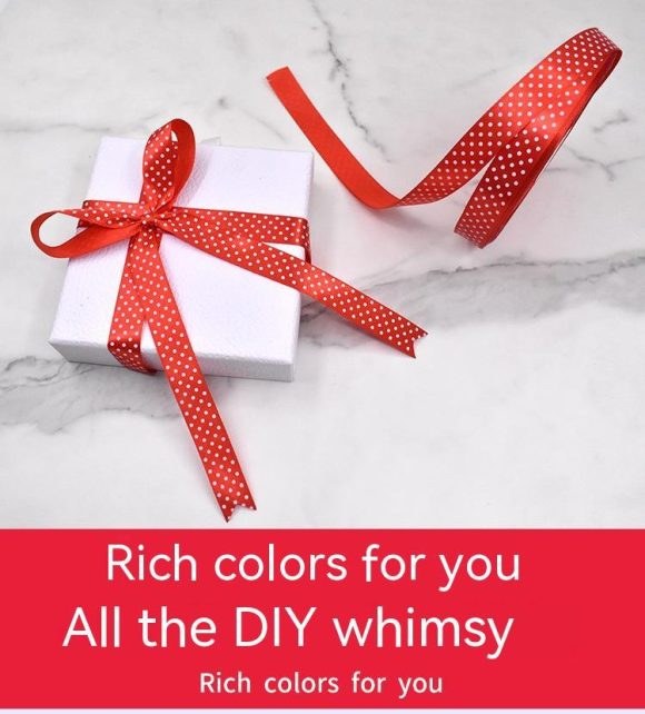 Handmade Bow Polka Dot Ribbon - Image 5