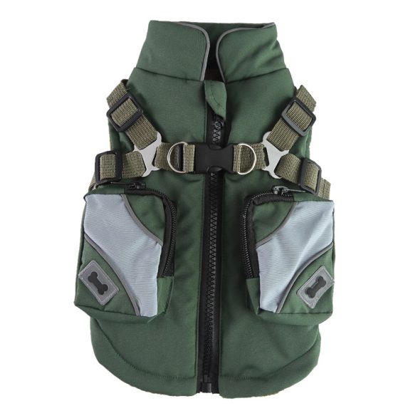 Pet Winter Cotton Dog Clothes Zipper Jacket Dog Supplies - Image 4