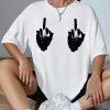 Summer Pattern Letter Print Short-sleeve T-shirt Top - Image 5