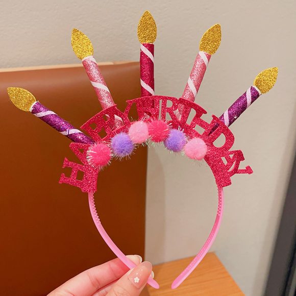 New Cute Children's Headband Princess Birthday Photo Decoration Accessories - Image 8
