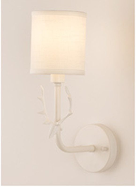 Modern Bedroom Bedside Aisle Wall Lamp Wrought Iron Antlers Living Room Hotel Lamps - Image 8
