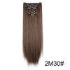 Wig Extensions 6-piece Set, Long Straight Hair - Image 5