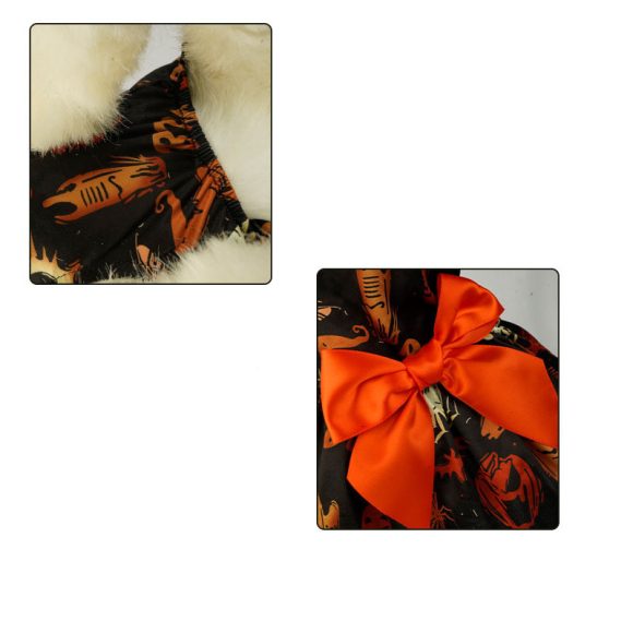 Halloween Small Dog Clothes Pet Dress Pumpkin Print Dress Chihuahua Yorkie Mesh Dress Pet Party Clothing Cat Dog Costume - Image 6