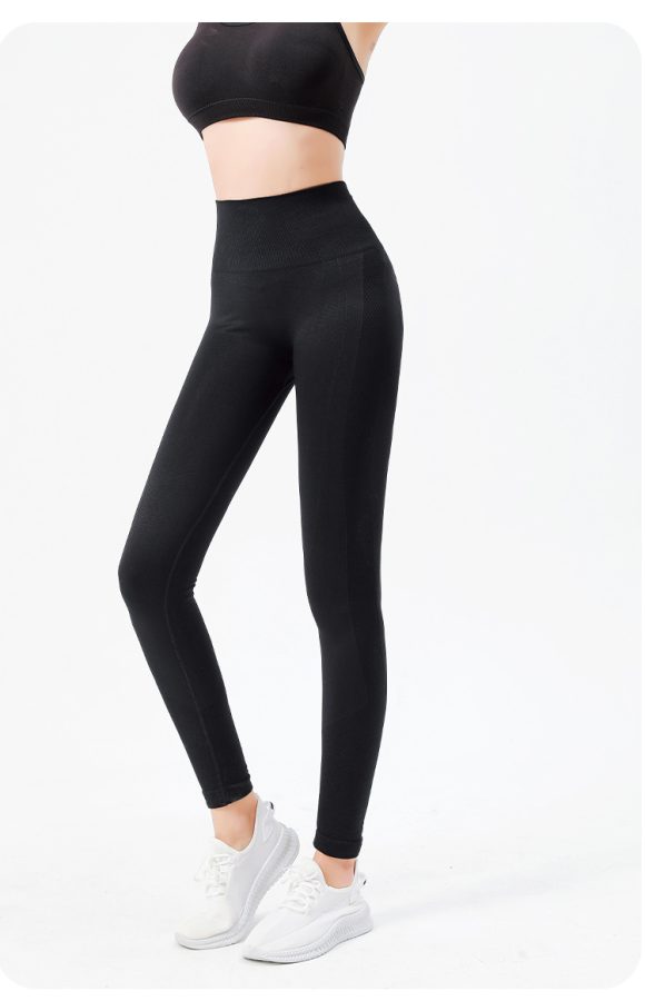 Women's High Waisted Leggings Are Breathable Elastic Shaping And Suitable For Running Yoga And Exercise - Image 7