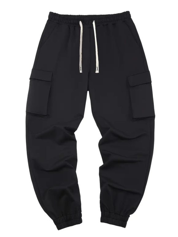 Men's Multi-pocket Workwear Pants Ancient Leisure Tappered Trousers - Image 3