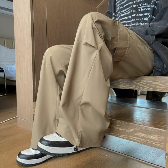 Loose Hong Kong Style Ins Straight Casual Pants - Image 8