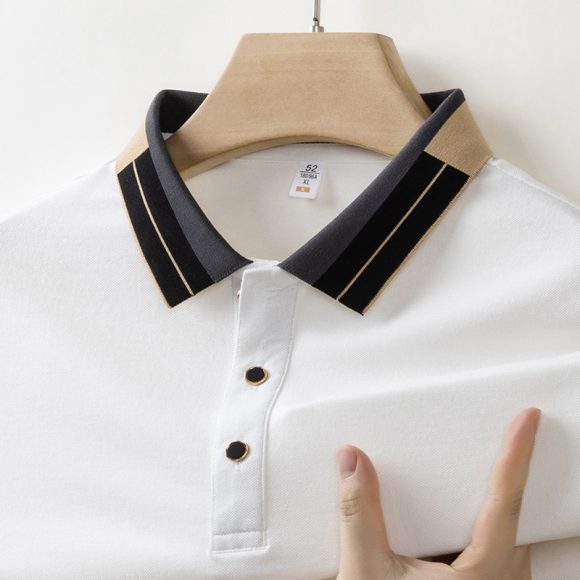 Men's Casual All-matching Summer Lapels Short Sleeve - Image 2