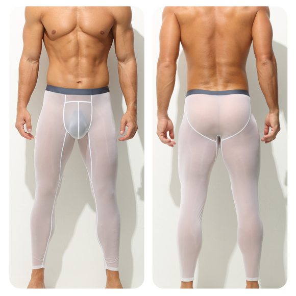 Men's Leggings One-piece Tight Ultra-thin Stretch - Image 6