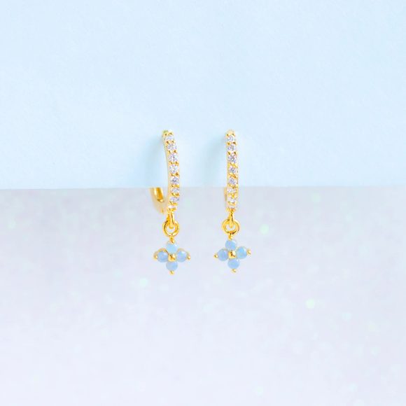 Small And Beautiful Flower Earrings Micro-inlaid Ear Clip - Image 6