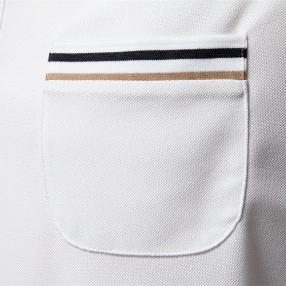 Short-sleeved Polo Shirt Striped Lapel Business Casual Top Men - Image 2