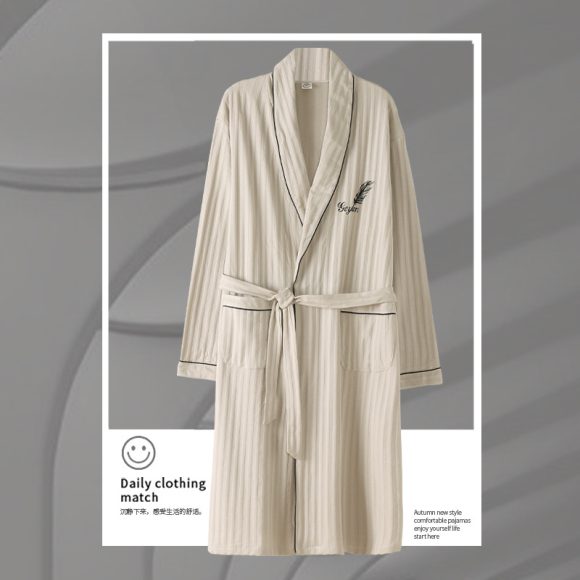 Pajamas Men's Spring And Autumn Cotton Long-sleeved Sleeping - Image 6
