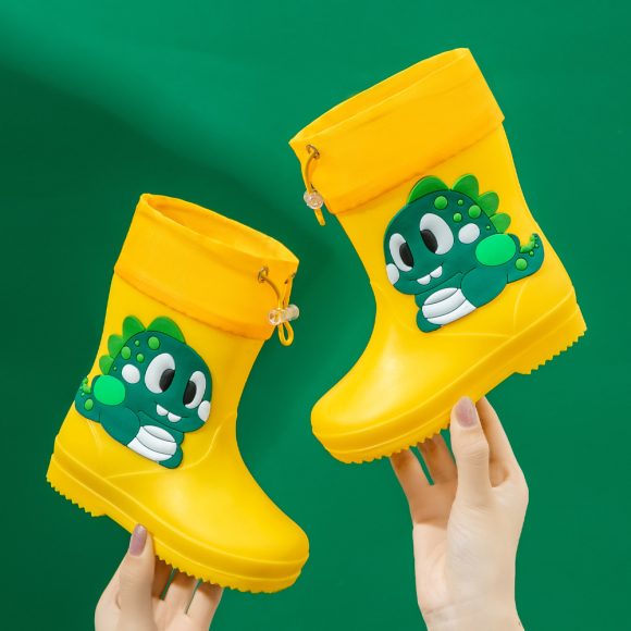 Children's Rain Boots Cartoon Waterproof Short Tube Rain Shoes - Image 2