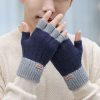 Men's Warm Thickened Knitting Half Finger Gloves - Image 7