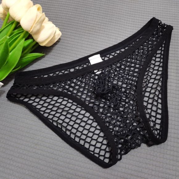 Underwear Coquettish Nightclub Fishnet Briefs Men