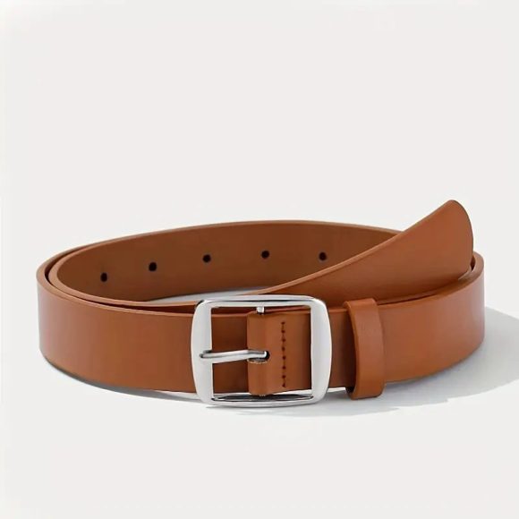 Men's Pin Buckle PU Microfiber Eyelet Belt Fashion Casual Belt - Image 5