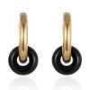 18K Gold Titanium Steel Pearl Earrings - Image 10