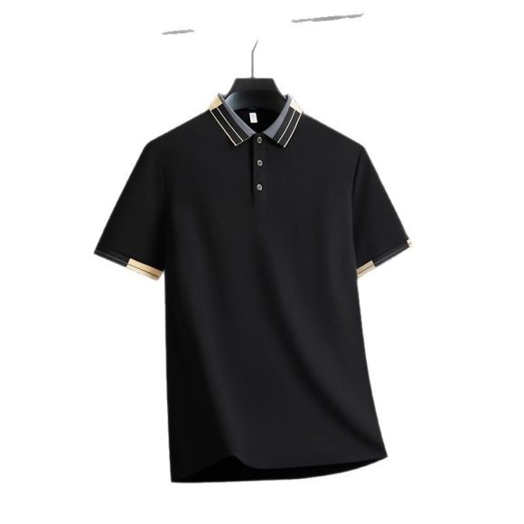 Men's Casual All-matching Summer Lapels Short Sleeve - Image 5