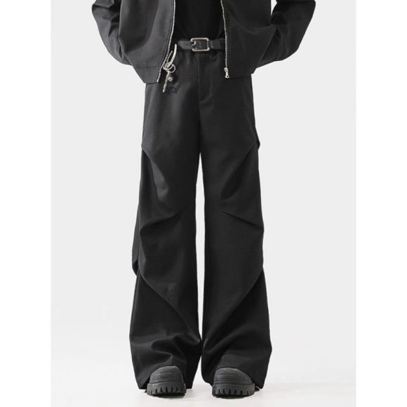 Fashionable Three-dimensional Pleated Casual Pants For Men - Image 3