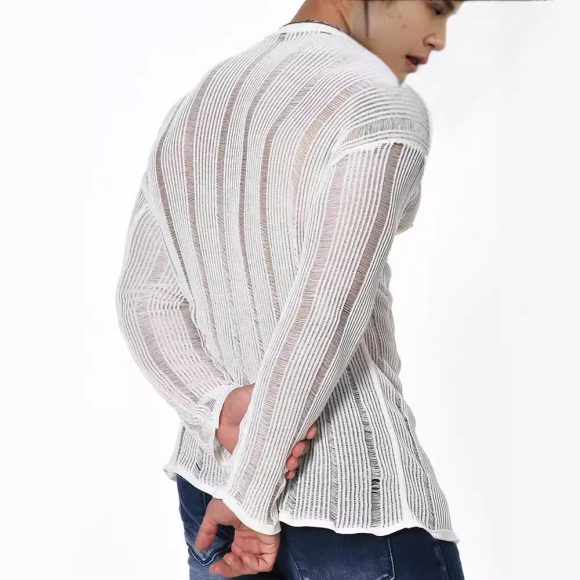 Long Sleeve Loose All-matching Sweater Men's - Image 6