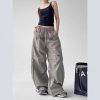 Men's And Women's Letter Embroidery Retro Paratrooper Pants - Image 3