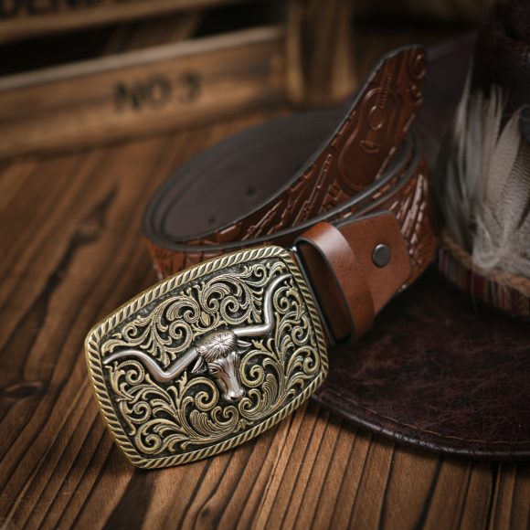 Punk Leather PU Leather Denim Trend Belt - Image 4