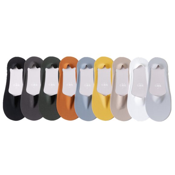 Men's Thin Arbitrary Cut Ice Silk Seamless Low Cut Socks - Image 2