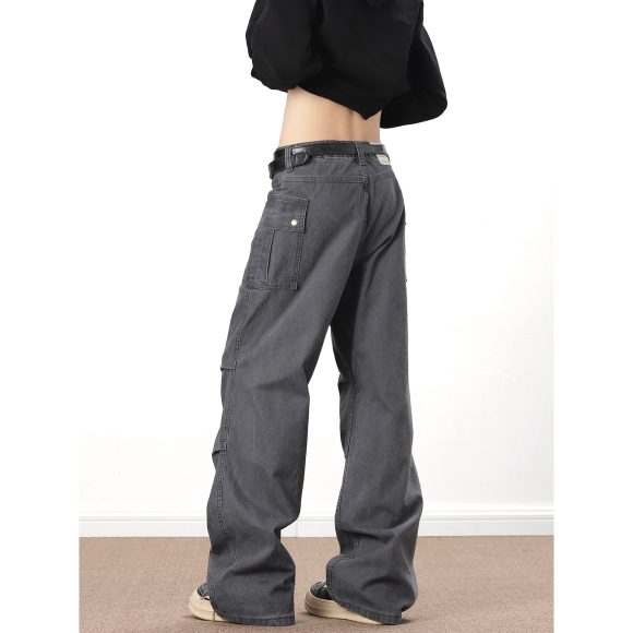 American High Street Washed Distressed Overalls - Image 5