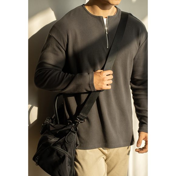 Spring Lapel T-shirt Solid Color Commute Loose Bottoming Shirt - Image 3
