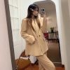 Women's Multi-color Commuter Loose Design Double-breasted Jacket