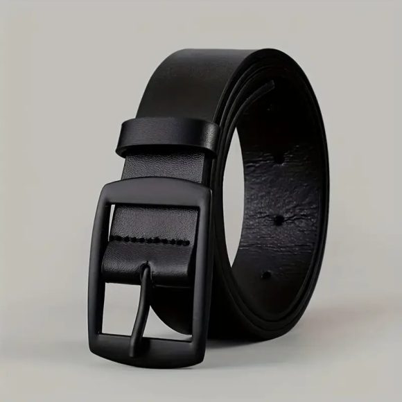 Men Business Casual Trousers Jeans Belt - Image 4