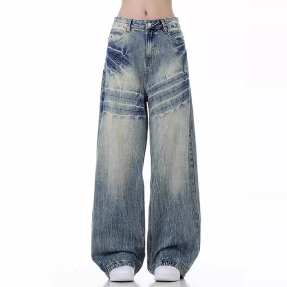 Loose Wide Leg Jeans American High Street - Image 6