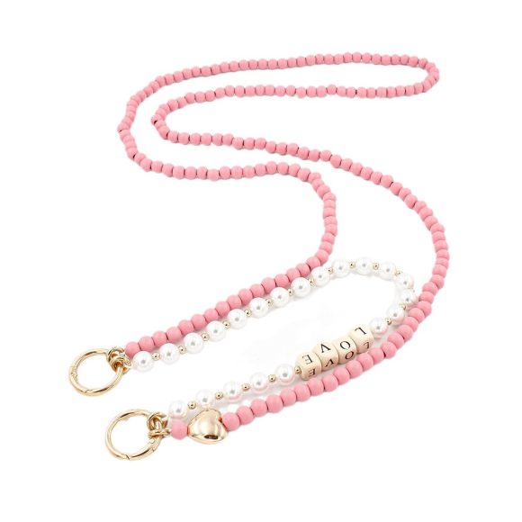 Autumn And Winter Wooden Bead Bag Chain Letter Double Layer - Image 5