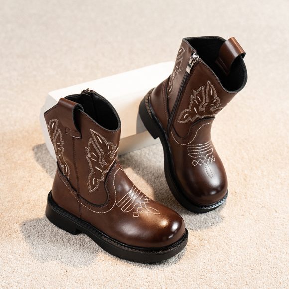 Girls' Embroidered Martin Boots - Image 6