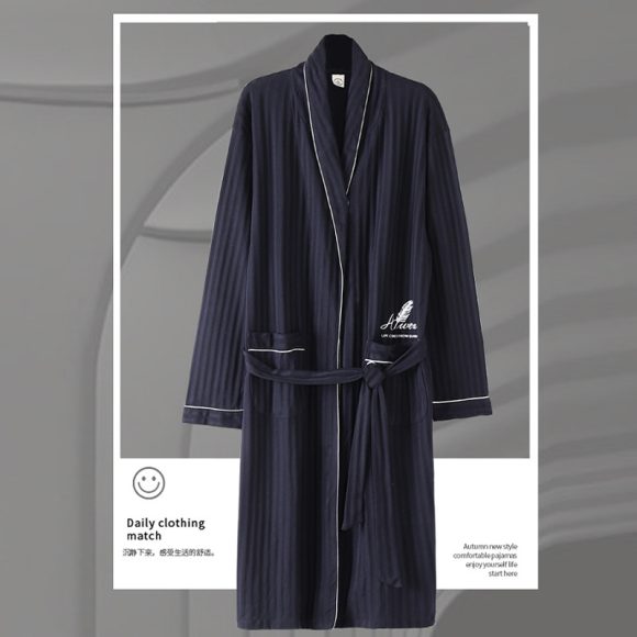 Pajamas Men's Spring And Autumn Cotton Long-sleeved Sleeping - Image 2