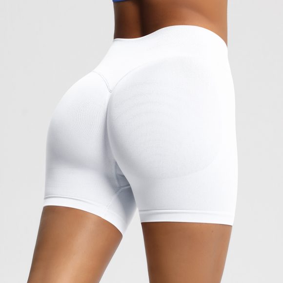 Seamless Three-section Waist Fitness Shorts Women's High Top Sports Yoga Shorts - Image 8
