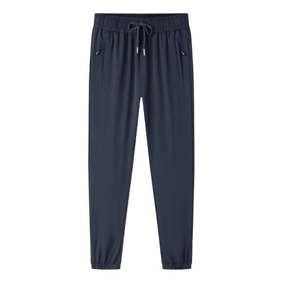 Loose Elastic Quick-drying Straight Ankle Tied Sports Pants - Image 6